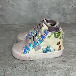 Ground Up Disney 100 High‎ Top Sneakers Toddler Size 8C in Purple/White